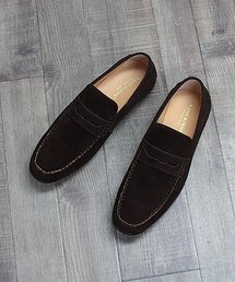 LASSU&FRISS /ドライビングローファー メンズ 軽量 スエード調 コインローファー モカシン ドライビングシューズ オフィスカジュアル(928)