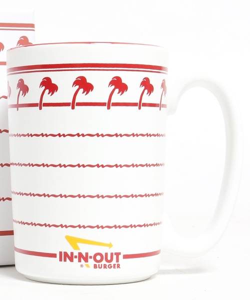 セール】IN-N-OUT BURGER MUG WHITE AND RED マグカップ（グラス 
