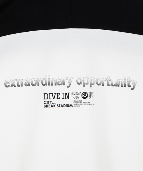 WEGO（ウィゴー）の「WEGO/ドルマン切替5分袖プルオーバー（Tシャツ/カットソー・メンズ・ホワイト/ワイン・MEDIUM/LARGE）」の7枚目の写真