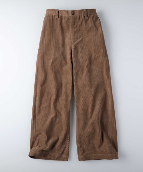 RAG MACHINE（ラグマシーン）の「【RAG MACHINE】ワイドコーデュロイイージーパンツ（その他パンツ・レディース・ブラウン/オフホワイト/ライトブラウン・M/L）」の5枚目の写真
