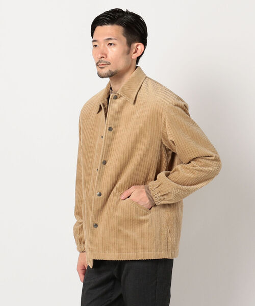 FREDY&GLOSTER（フレディアンドグロスター）の「インサレーション コーチジャケット（ブルゾン・メンズ・ベージュ/ブラック/ブラウン・LARGE/MEDIUM）」の3枚目の写真