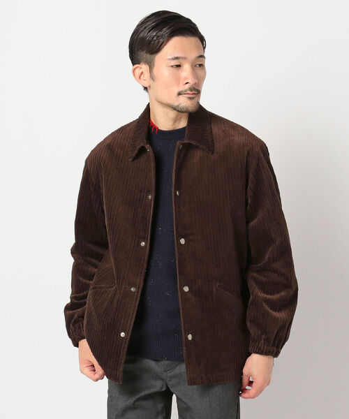 FREDY&GLOSTER（フレディアンドグロスター）の「インサレーション コーチジャケット（ブルゾン・メンズ・ベージュ/ブラック/ブラウン・LARGE/MEDIUM）」の2枚目の写真