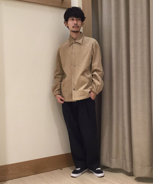 FREDY&GLOSTER（フレディアンドグロスター）の「インサレーション コーチジャケット（ブルゾン・メンズ・ベージュ/ブラック/ブラウン・LARGE/MEDIUM）」の21枚目の写真