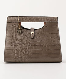 LAURA DI MAGGIO | 【LAURA DI MAGGIO/ラウラ ディ マッジョ】クロコ手抜きトートバッグ(ショルダーバッグ)