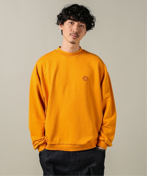 ドロール ド ムッシュ (Drole de Monsieur) メンズ パーカー トップス Flowers Slogan Hoodie (Khaki) Drole De Monsieur（ドロール ド ムッシュ）の「DROLE DE MONSIEUR