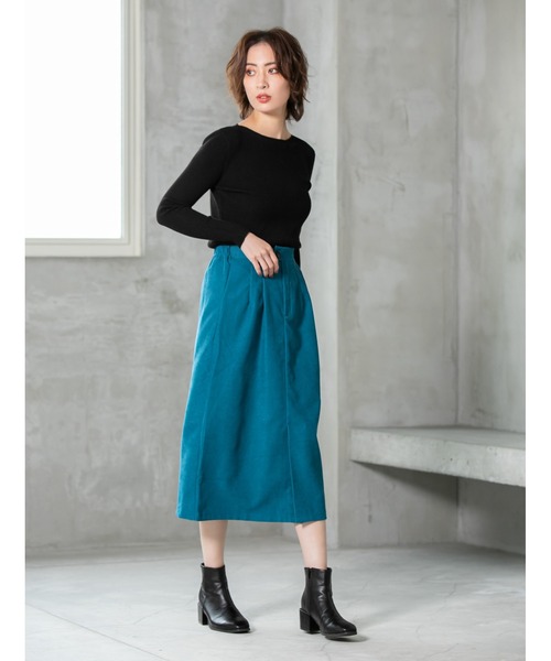 fifth（フィフス）の「フロントスリットタイトスカート（スカート・レディース・ホワイト/ブラウン/ブルー・SMALL/MEDIUM）」の3枚目の写真