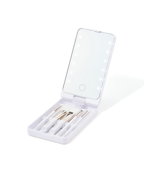 Francfranc（フランフラン）の「ラミラLEDミラー メイクブラシセット