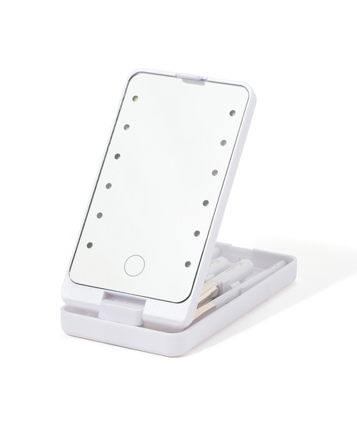 Francfranc（フランフラン）の「ラミラLEDミラー メイクブラシセット ホワイト（メイクブラシ・レディース・ホワイト・FREE）」の5枚目の写真