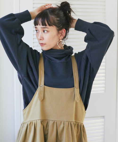 and R（アンドアール）の「切替ジャンパースカート（ジャンパースカート・レディース・ベージュ/ブラック・FREE）」の13枚目の写真