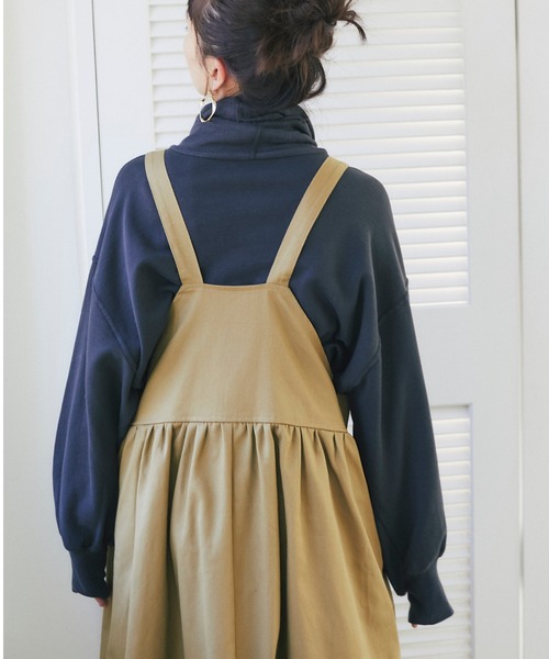 and R（アンドアール）の「切替ジャンパースカート（ジャンパースカート・レディース・ベージュ/ブラック・FREE）」の16枚目の写真