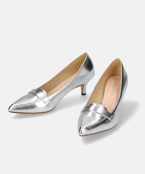 MAMIAN（マミアン）の「ローファースタイル パンプス (5.0cmヒール)（パンプス・レディース・ブラック/シルバー/ブラック系その他/パイソン/キャメル/グレイッシュベージュ/ベージュ系その他/ブラウン・22.5cm/23.5cm/24.5cm/23.0cm/24.0cm/25.0cm）」の13枚目の写真