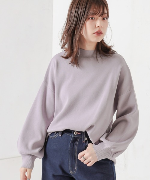natural couture(ナチュラルクチュール)の「バックスリットハイネックニット(ニット/セーター・レディース・ブラック/オフホワイト/イエロー/ミント/ラベンダー・FREE)」の17枚目の写真