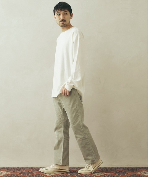 JOURNAL STANDARD relume（ジャーナルスタンダード　レリューム）の「【21SS】CALIFORNIA UPCYCLE ワッフルロングTシャツ（Tシャツ/カットソー・メンズ・ホワイト/ベージュ/ブラックミックス・SMALL/MEDIUM/LARGE）」の15枚目の写真