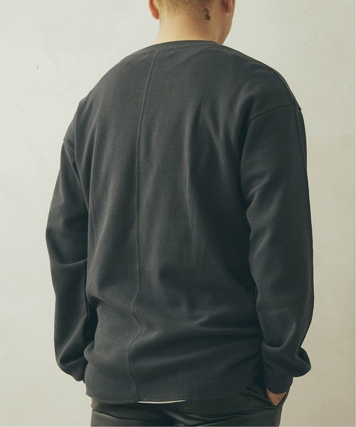 JOURNAL STANDARD relume（ジャーナルスタンダード　レリューム）の「【21SS】CALIFORNIA UPCYCLE ワッフルロングTシャツ（Tシャツ/カットソー・メンズ・ホワイト/ベージュ/ブラックミックス・SMALL/MEDIUM/LARGE）」の17枚目の写真