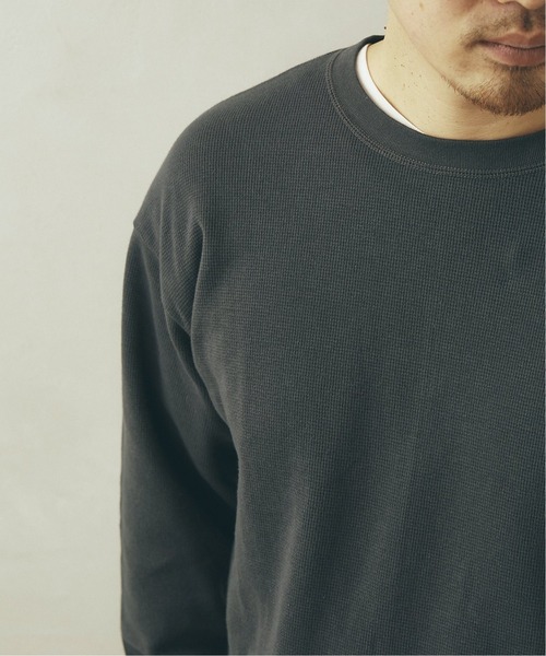 JOURNAL STANDARD relume（ジャーナルスタンダード　レリューム）の「【21SS】CALIFORNIA UPCYCLE ワッフルロングTシャツ（Tシャツ/カットソー・メンズ・ホワイト/ベージュ/ブラックミックス・SMALL/MEDIUM/LARGE）」の19枚目の写真