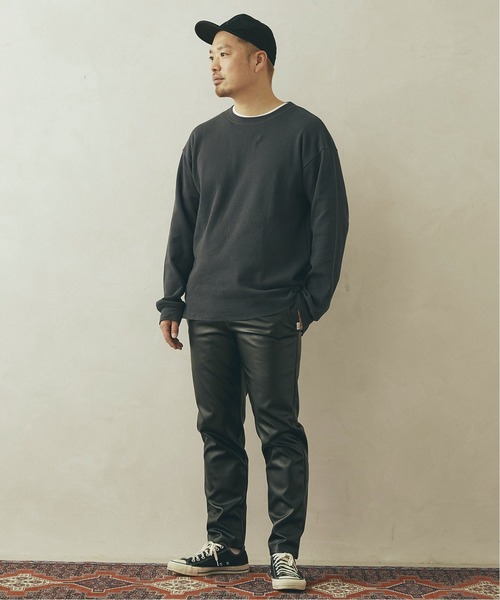 JOURNAL STANDARD relume（ジャーナルスタンダード　レリューム）の「【21SS】CALIFORNIA UPCYCLE ワッフルロングTシャツ（Tシャツ/カットソー・メンズ・ホワイト/ベージュ/ブラックミックス・SMALL/MEDIUM/LARGE）」の20枚目の写真