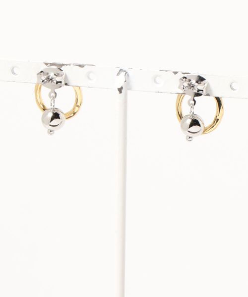 mou（モウ）の「ポストボールサークルピアス（ピアス（両耳用）・レディース・シルバー/ゴールド・FREE）」の12枚目の写真