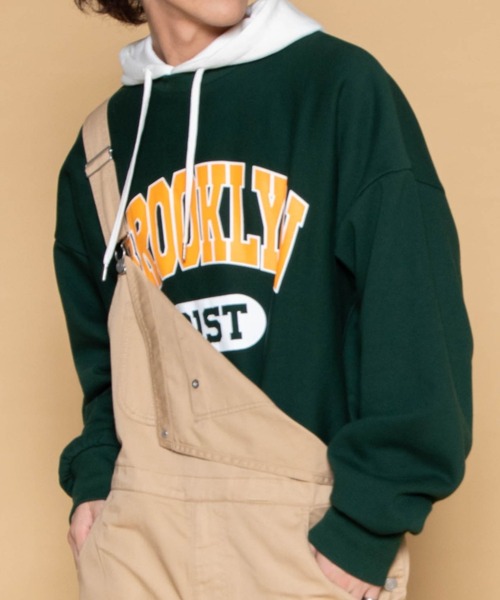 WEGO（ウィゴー）の「WEGO/ビンテージ ヘビーウエイトカレッジビッグシルエットプルオーバー（スウェット・メンズ・ダークグリーン/ネイビー/オートミール/杢グレー・MEDIUM/LARGE）」の3枚目の写真