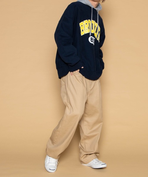 WEGO（ウィゴー）の「WEGO/ビンテージ ヘビーウエイトカレッジビッグシルエットプルオーバー（スウェット・メンズ・ダークグリーン/ネイビー/オートミール/杢グレー・MEDIUM/LARGE）」の16枚目の写真