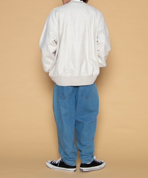 WEGO（ウィゴー）の「WEGO/ビンテージ ヘビーウエイトカレッジビッグシルエットプルオーバー（スウェット・メンズ・ダークグリーン/ネイビー/オートミール/杢グレー・MEDIUM/LARGE）」の9枚目の写真