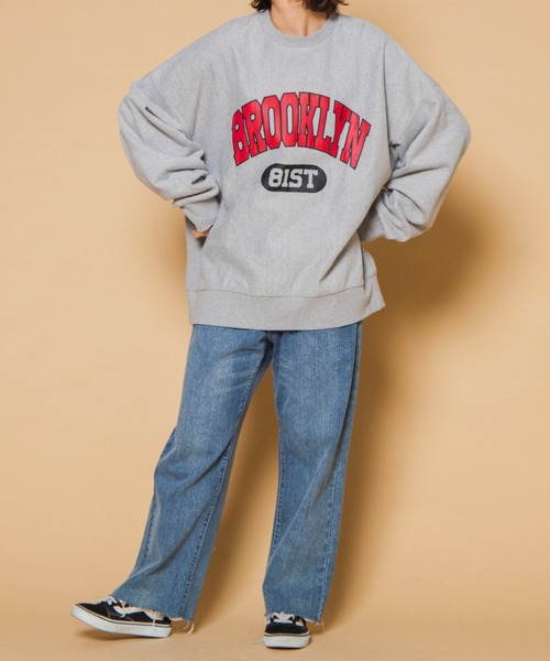 WEGO（ウィゴー）の「WEGO/ビンテージ ヘビーウエイトカレッジビッグシルエットプルオーバー（スウェット・メンズ・ダークグリーン/ネイビー/オートミール/杢グレー・MEDIUM/LARGE）」の19枚目の写真