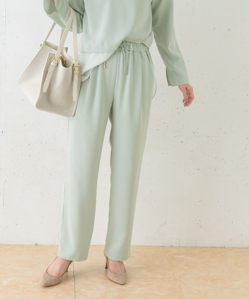 URBAN RESEARCH ROSSO WOMEN(アーバンリサーチ ロッソ)の「ストレートイージーパンツ(その他パンツ・レディース・モカ/ミント・36/38)」の1枚目の写真