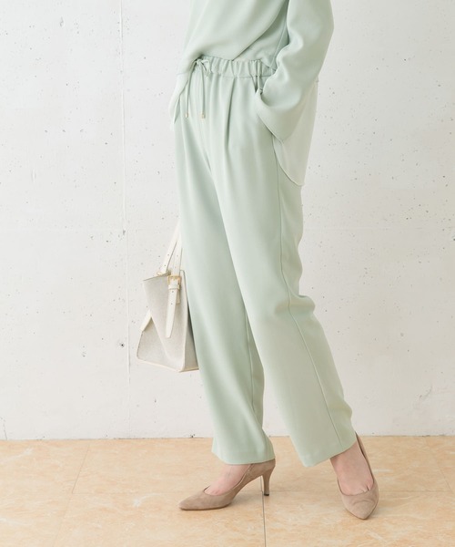 URBAN RESEARCH ROSSO WOMEN(アーバンリサーチ ロッソ)の「ストレートイージーパンツ(その他パンツ・レディース・モカ/ミント・36/38)」の3枚目の写真