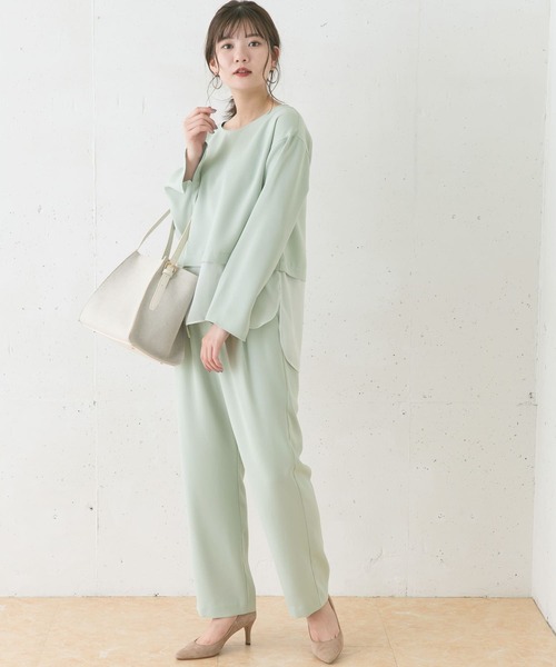 URBAN RESEARCH ROSSO WOMEN(アーバンリサーチ ロッソ)の「ストレートイージーパンツ(その他パンツ・レディース・モカ/ミント・36/38)」の5枚目の写真