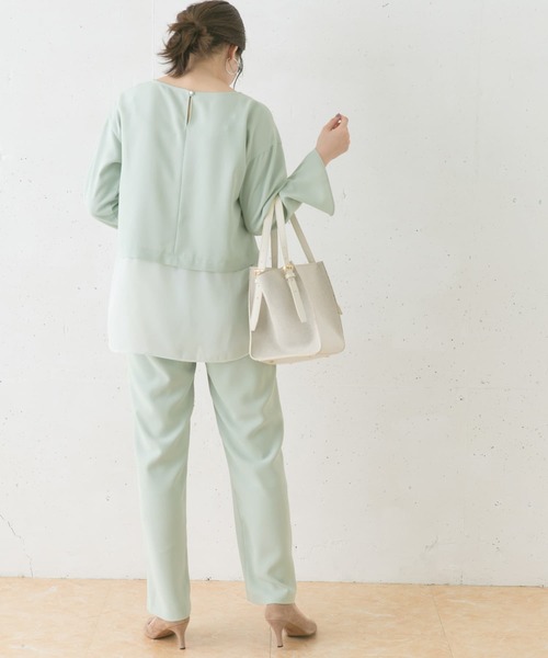 URBAN RESEARCH ROSSO WOMEN(アーバンリサーチ ロッソ)の「ストレートイージーパンツ(その他パンツ・レディース・モカ/ミント・36/38)」の6枚目の写真