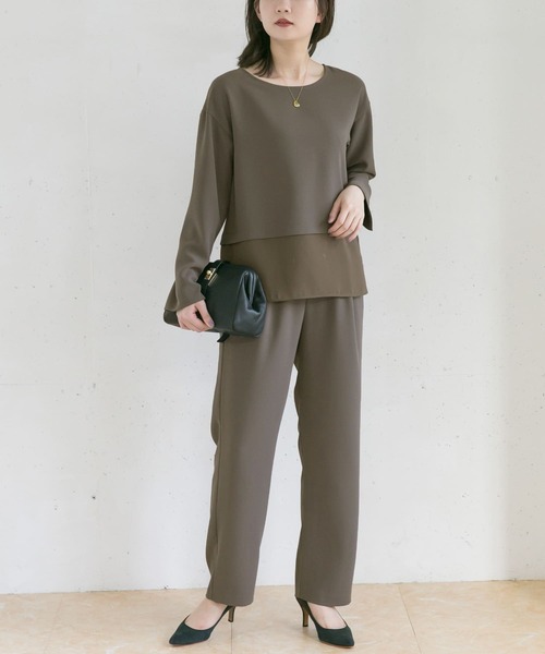 URBAN RESEARCH ROSSO WOMEN(アーバンリサーチ ロッソ)の「ストレートイージーパンツ(その他パンツ・レディース・モカ/ミント・36/38)」の10枚目の写真