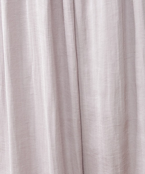 COMME CA ISM(コムサイズム)の「〈ウエストゴム〉ヴィンテージサテン ラップ風パンツ(その他パンツ・レディース・ブラック/ピンク系その他・SMALL/MEDIUM/LARGE/X-LARGE)」の10枚目の写真