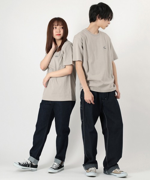 CONVERSE（コンバース）の「【CONVERSE/コンバース】ワンポイントシューズ刺繍 半袖Tシャツ（Tシャツ/カットソー・メンズ・ライトグリーン/ブラック/ホワイト/グレイッシュベージュ/グレイッシュブルー・L/XL/M）」の12枚目の写真