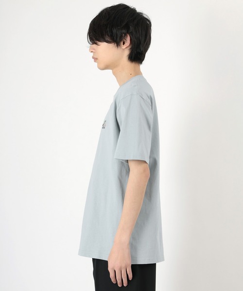 CONVERSE（コンバース）の「【CONVERSE/コンバース】ワンポイントシューズ刺繍 半袖Tシャツ（Tシャツ/カットソー・メンズ・ライトグリーン/ブラック/ホワイト/グレイッシュベージュ/グレイッシュブルー・L/XL/M）」の10枚目の写真