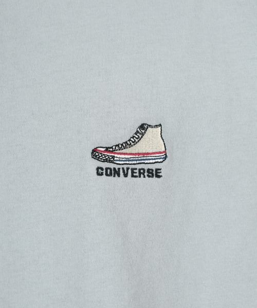 CONVERSE（コンバース）の「【CONVERSE/コンバース】ワンポイントシューズ刺繍 半袖Tシャツ（Tシャツ/カットソー・メンズ・ライトグリーン/ブラック/ホワイト/グレイッシュベージュ/グレイッシュブルー・L/XL/M）」の16枚目の写真