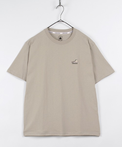 CONVERSE（コンバース）の「【CONVERSE/コンバース】ワンポイントシューズ刺繍 半袖Tシャツ（Tシャツ/カットソー・メンズ・ライトグリーン/ブラック/ホワイト/グレイッシュベージュ/グレイッシュブルー・L/XL/M）」の20枚目の写真