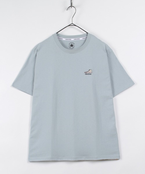 CONVERSE（コンバース）の「【CONVERSE/コンバース】ワンポイントシューズ刺繍 半袖Tシャツ（Tシャツ/カットソー・メンズ・ライトグリーン/ブラック/ホワイト/グレイッシュベージュ/グレイッシュブルー・L/XL/M）」の22枚目の写真