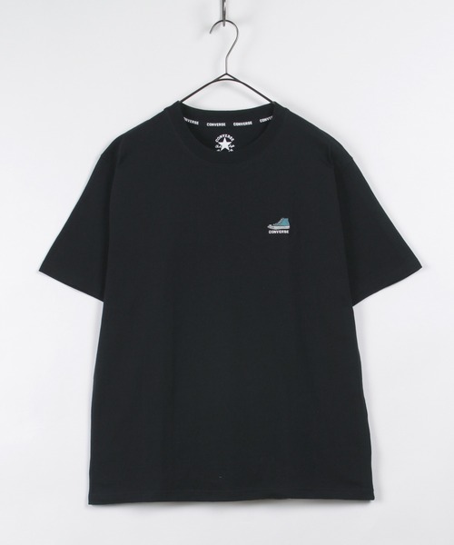 CONVERSE（コンバース）の「【CONVERSE/コンバース】ワンポイントシューズ刺繍 半袖Tシャツ（Tシャツ/カットソー・メンズ・ライトグリーン/ブラック/ホワイト/グレイッシュベージュ/グレイッシュブルー・L/XL/M）」の19枚目の写真