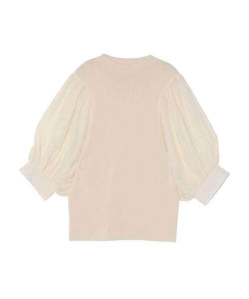 LAGUNAMOON（ラグナムーン）の「ボリュームスリーブニットプルオーバー（ニット/セーター・レディース・ホワイト/ミント/モカ・FREE）」の2枚目の写真