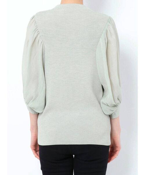 LAGUNAMOON（ラグナムーン）の「ボリュームスリーブニットプルオーバー（ニット/セーター・レディース・ホワイト/ミント/モカ・FREE）」の13枚目の写真