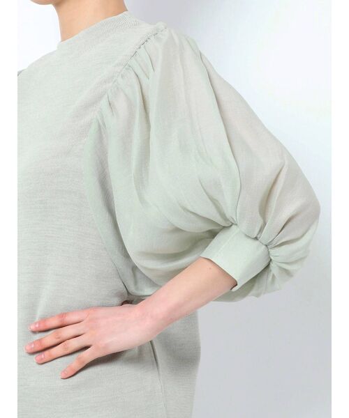 LAGUNAMOON（ラグナムーン）の「ボリュームスリーブニットプルオーバー（ニット/セーター・レディース・ホワイト/ミント/モカ・FREE）」の11枚目の写真