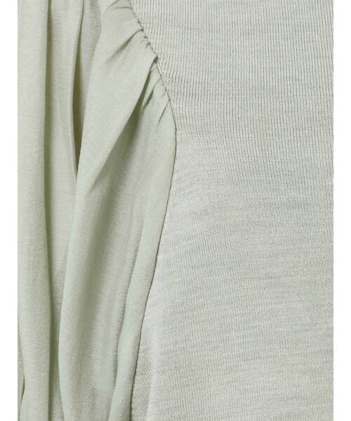 LAGUNAMOON（ラグナムーン）の「ボリュームスリーブニットプルオーバー（ニット/セーター・レディース・ホワイト/ミント/モカ・FREE）」の6枚目の写真