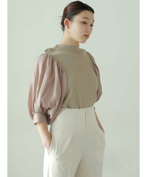 LAGUNAMOON（ラグナムーン）の「ボリュームスリーブニットプルオーバー（ニット/セーター・レディース・ホワイト/ミント/モカ・FREE）」の18枚目の写真