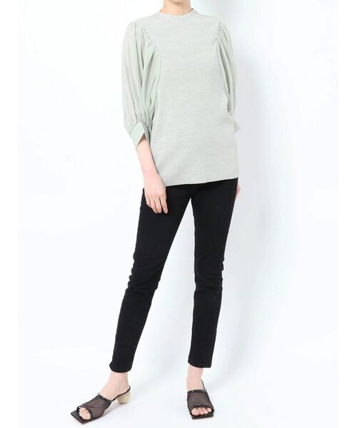 LAGUNAMOON（ラグナムーン）の「ボリュームスリーブニットプルオーバー（ニット/セーター・レディース・ホワイト/ミント/モカ・FREE）」の21枚目の写真