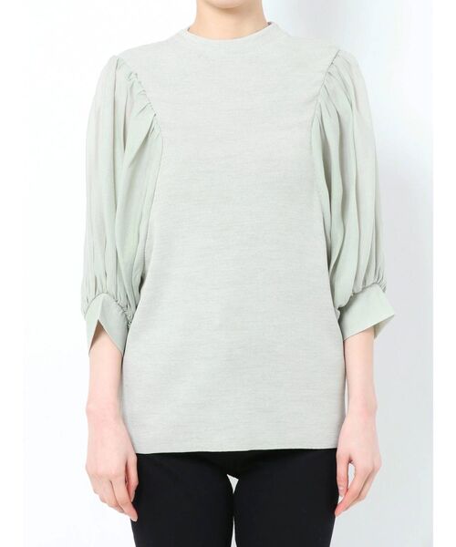 LAGUNAMOON（ラグナムーン）の「ボリュームスリーブニットプルオーバー（ニット/セーター・レディース・ホワイト/ミント/モカ・FREE）」の22枚目の写真