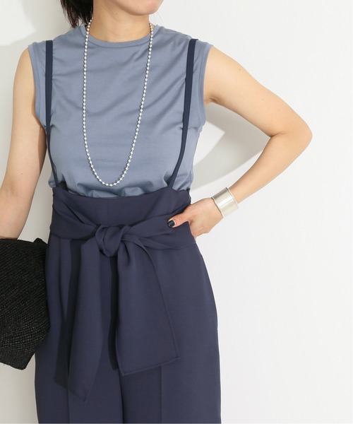 VERMEIL par iena(ヴェルメイユパーイエナ)の「【ATON/エイトン】タンクトップ◆(Tシャツ/カットソー・レディース・ホワイト/ブラック/ピンク/ブルー系その他・FREE)」の3枚目の写真