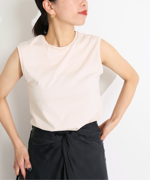 VERMEIL par iena(ヴェルメイユパーイエナ)の「【ATON/エイトン】タンクトップ◆(Tシャツ/カットソー・レディース・ホワイト/ブラック/ピンク/ブルー系その他・FREE)」の14枚目の写真