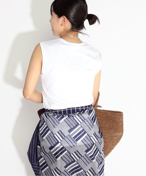 VERMEIL par iena(ヴェルメイユパーイエナ)の「【ATON/エイトン】タンクトップ◆(Tシャツ/カットソー・レディース・ホワイト/ブラック/ピンク/ブルー系その他・FREE)」の13枚目の写真