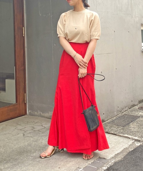 Omekashi（オメカシ）の「総針ラグランニット（ニット/セーター・レディース・ブラック/ブルー/ベージュ/アイボリー・FREE）」の10枚目の写真