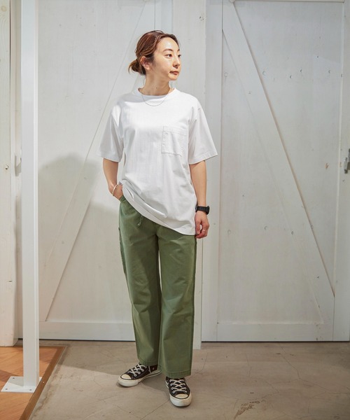 GORDON MILLER(ゴードンミラー)の「GORDON MILLER(ゴードンミラー) SHELTECH ワンポイントポケットTee(2colors)(21S-GM008)(Tシャツ/カットソー・メンズ・ホワイト/ブラック・M/L/XL)」の18枚目の写真