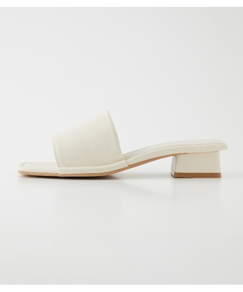 AZUL by moussy（アズールバイマウジー）の「STITCH LOW HEEL SANDALS/ステッチローヒールサンダル（サンダル・レディース・ブラック/カーキ/アイボリー・LARGE/SMALL/MEDIUM）」の18枚目の写真